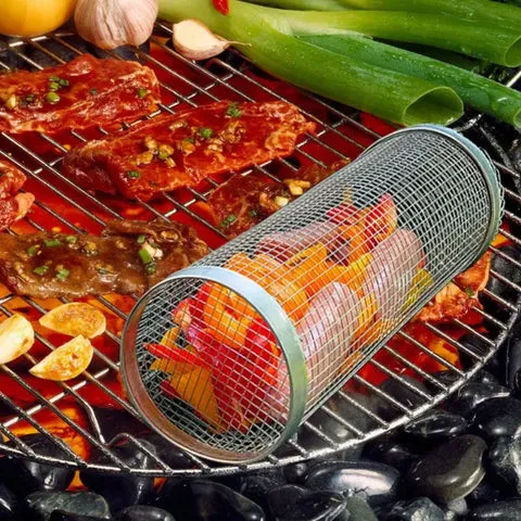 Panier à barbecue rotatif