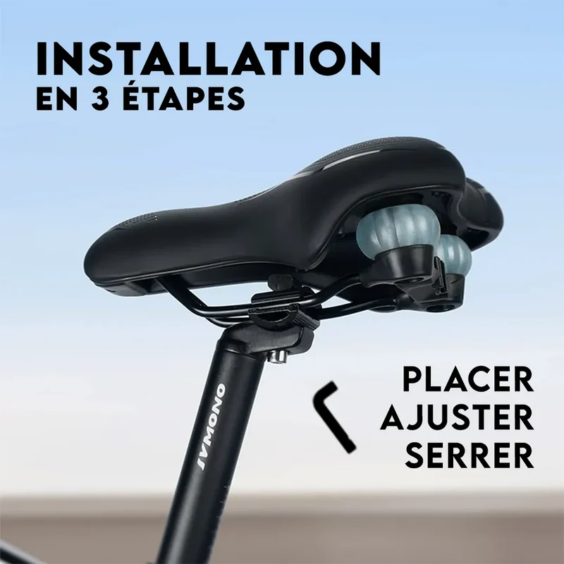 Selle de vélo ergonomique Confort+