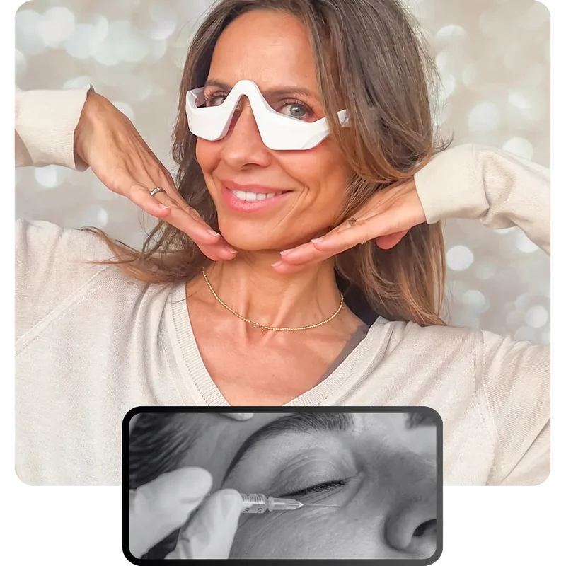 Appareil de massage raffermissant pour les yeux et les poches