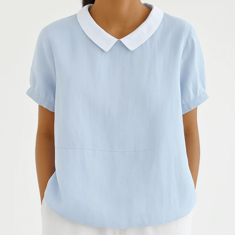 Camille | Blouse fluide à col chic