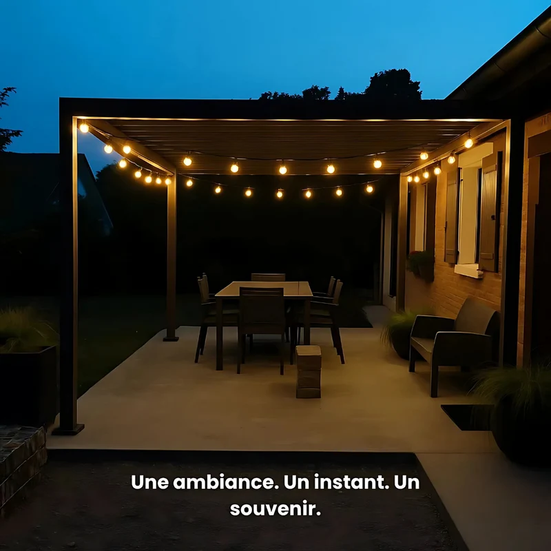 Guirlande solaire LED extérieure