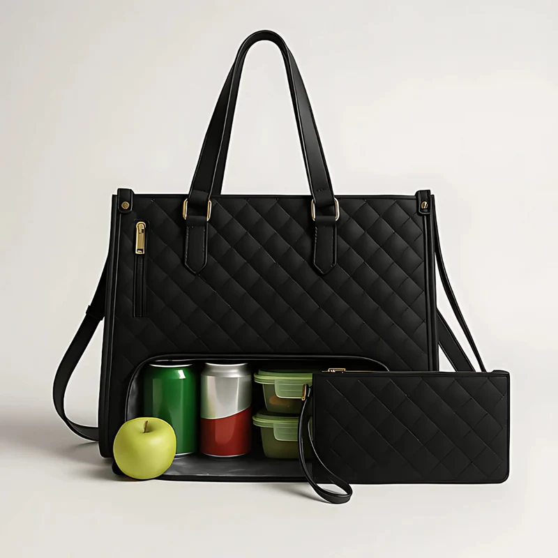 Sac à main femme 3-en-1 avec compartiment pour ordinateur portable