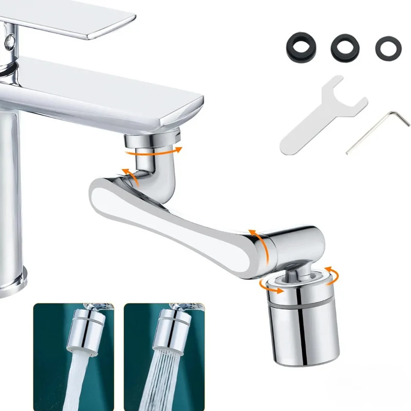 Rallonge de robinet pivotante 1440°