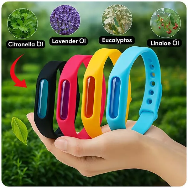 Bracelet antimoustique rechargeable