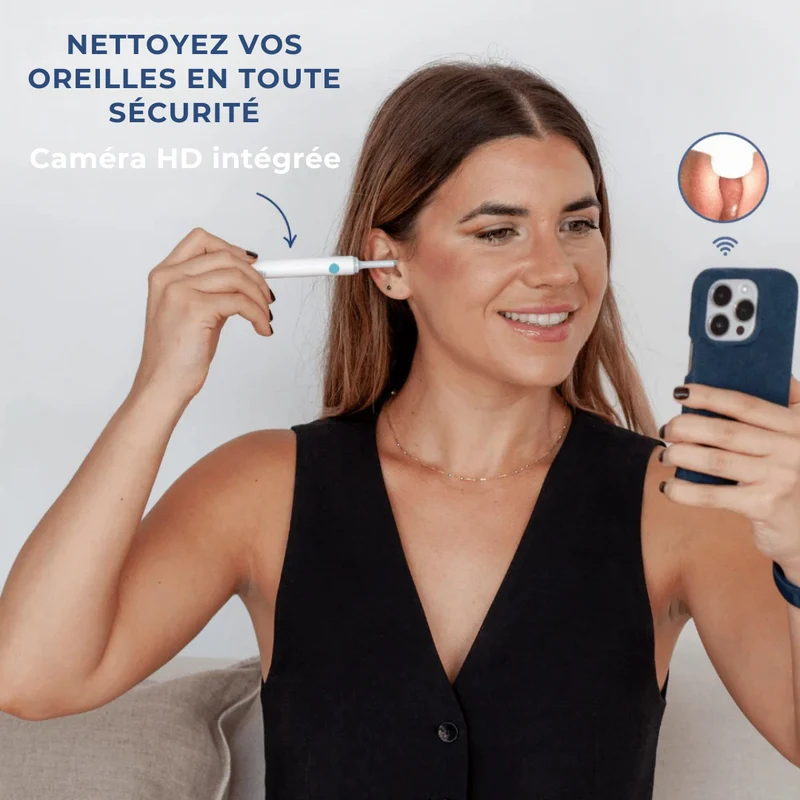 Nettoyeur d’oreilles intelligent avec caméra HD