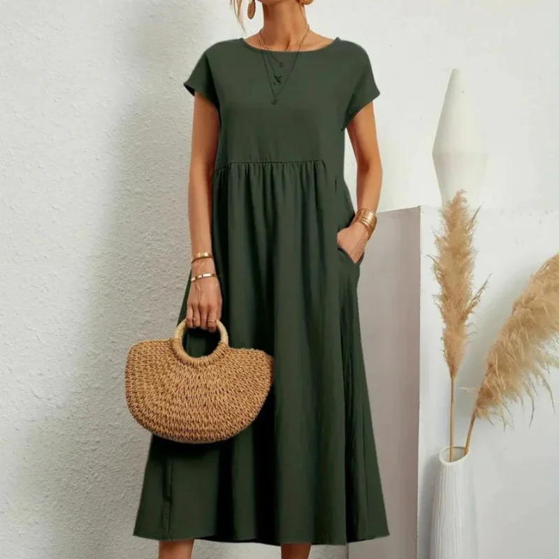 Robe en coton fluide