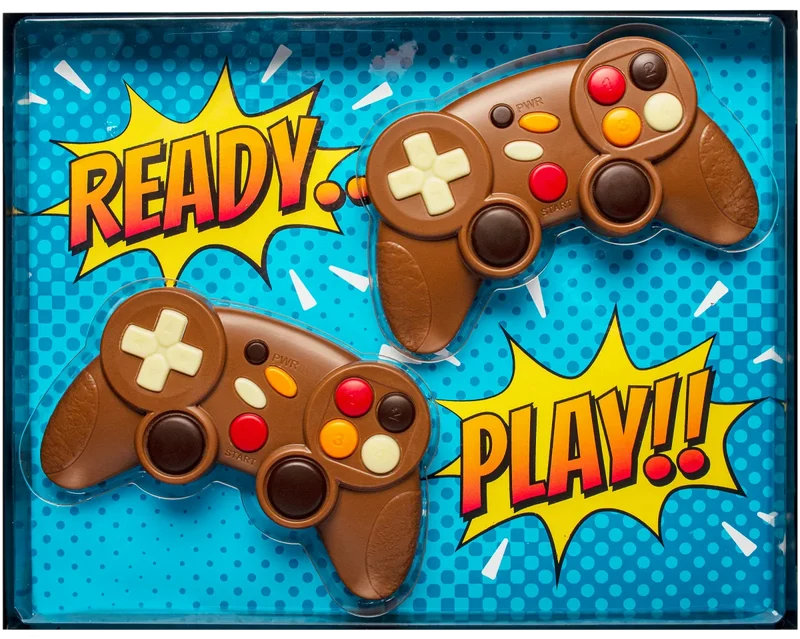 Confiserie Weibler Schokolade formvollendet DOPPEL-GAME CONTROLLER