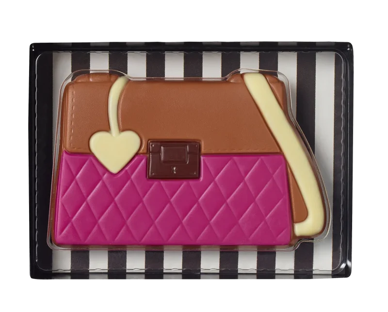 Confiserie Weibler Schokolade formvollendet Handtasche