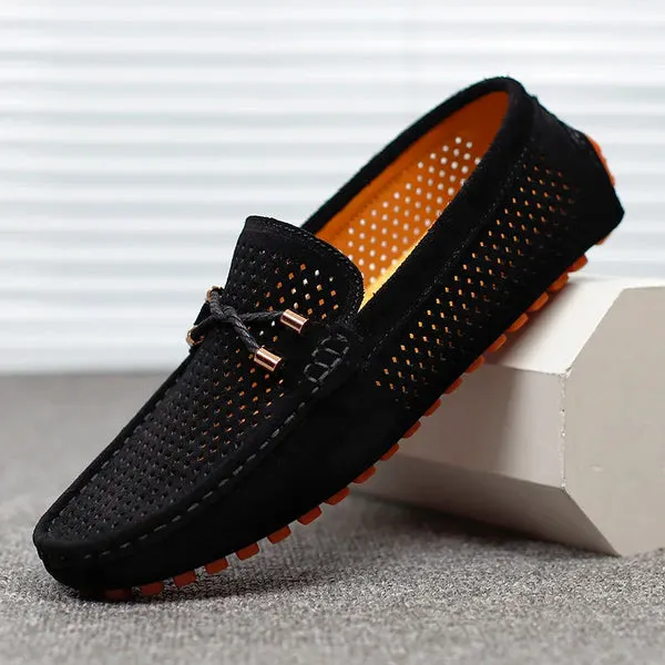 Mocassins homme en cuir respirant