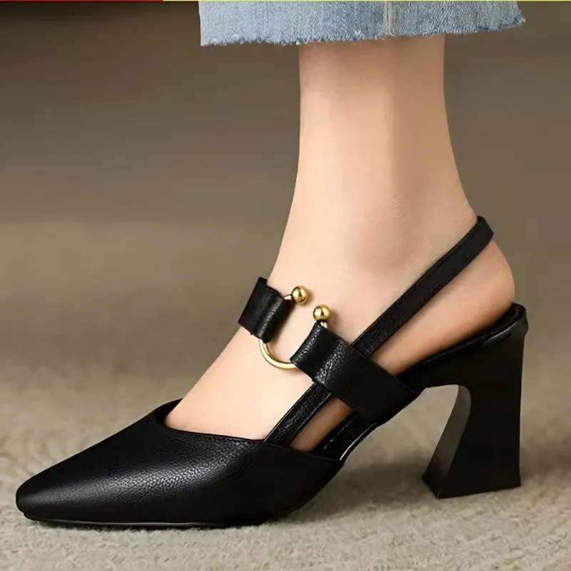 Chaussure femme à talon bloc confortable