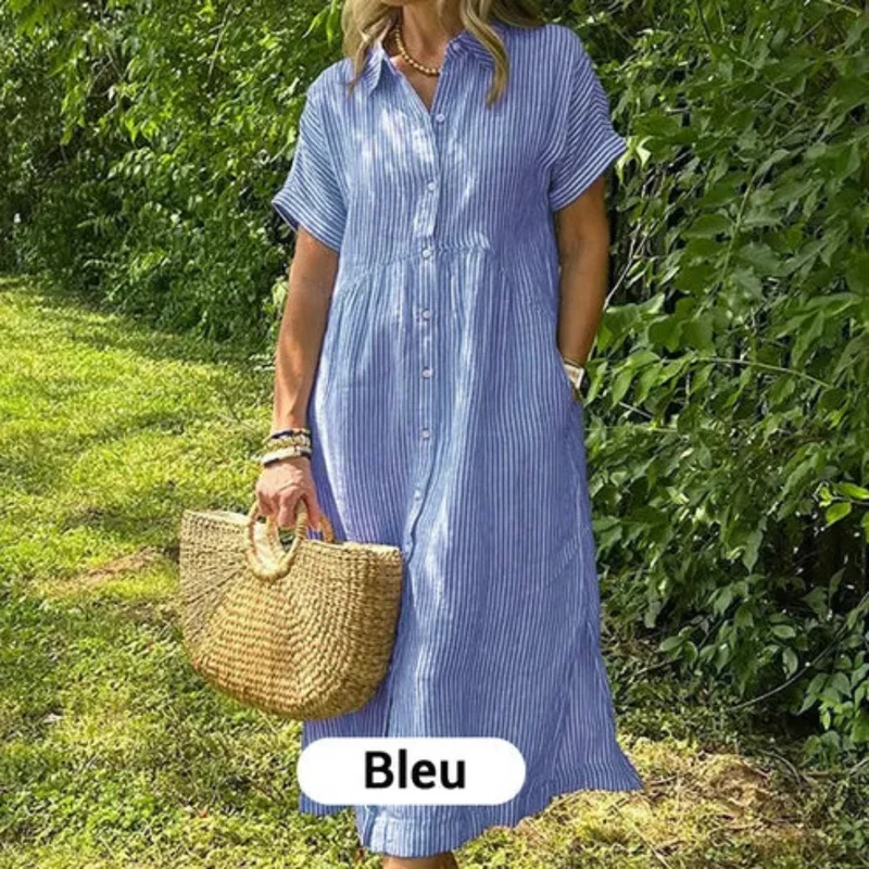 Longues chemise rayée pour femme