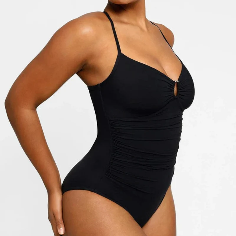 Body sculptant gainant à fines bretelles