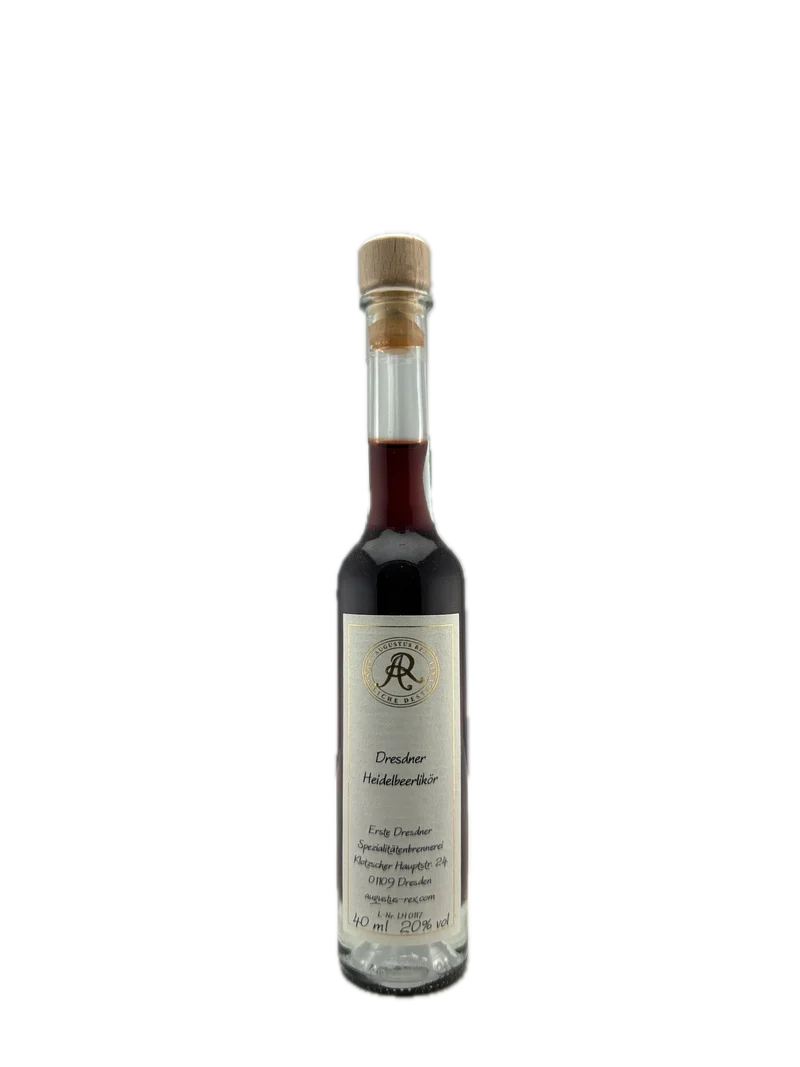 Dresdner Heidelbeerlikör 40 ml (20% Vol.)