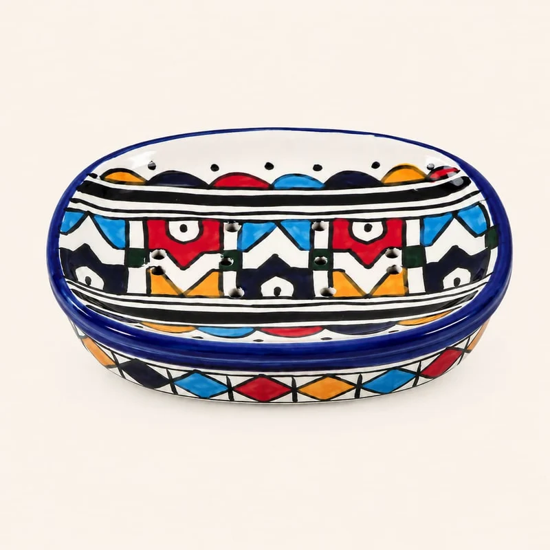 Jabonera Marroquí de Fez Multicolor | Cerámica Árabe