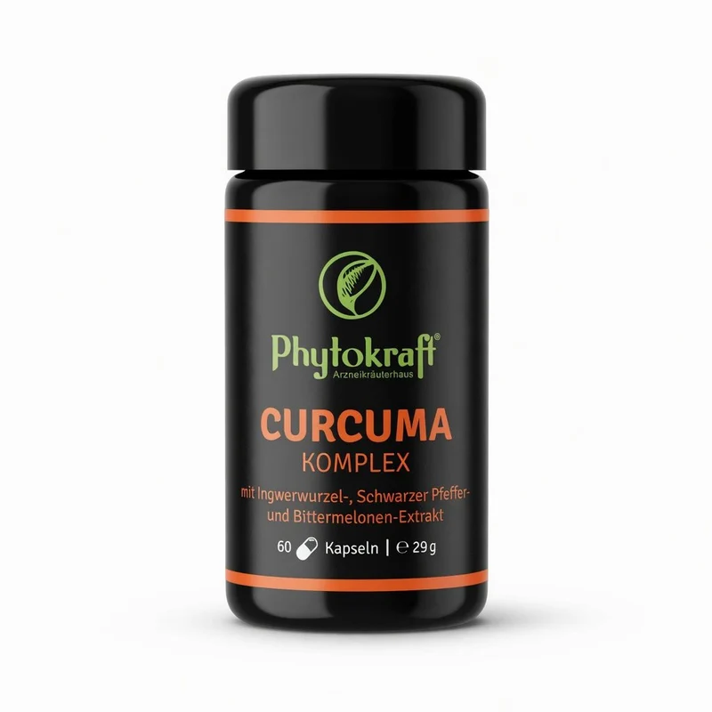Curcuma Komplex Ingwerwurzel Extrakt, Bittermelone & Schwarzer Pfeffer Extrakt