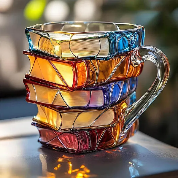 Tasse artisanale en verre 3D
