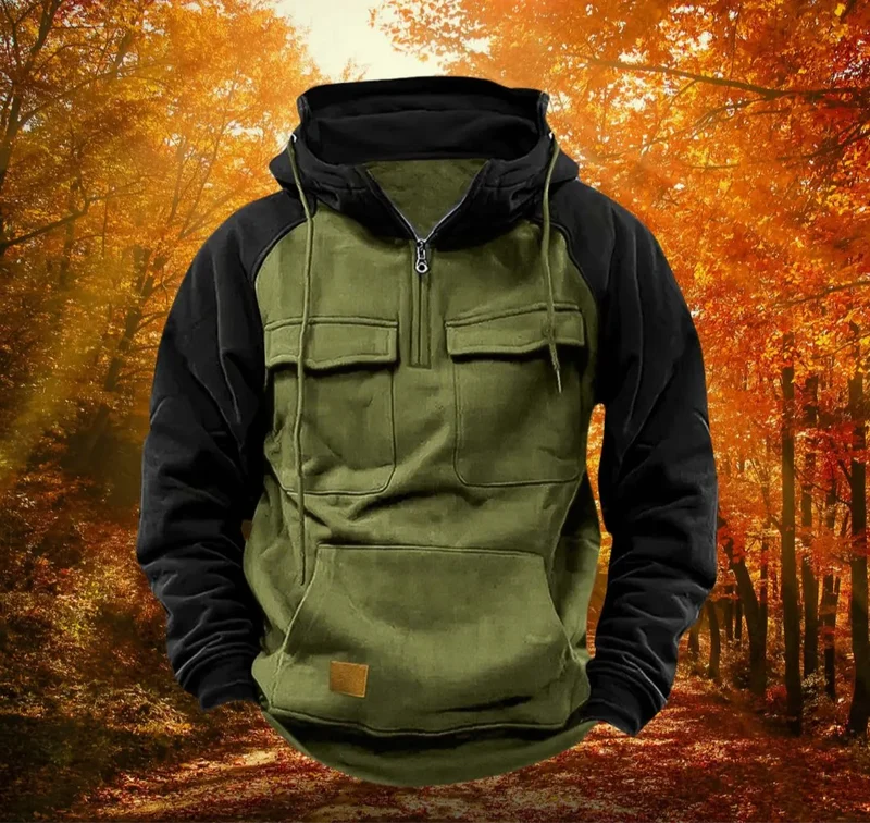 Sweat à capuche d’hiver multifonction