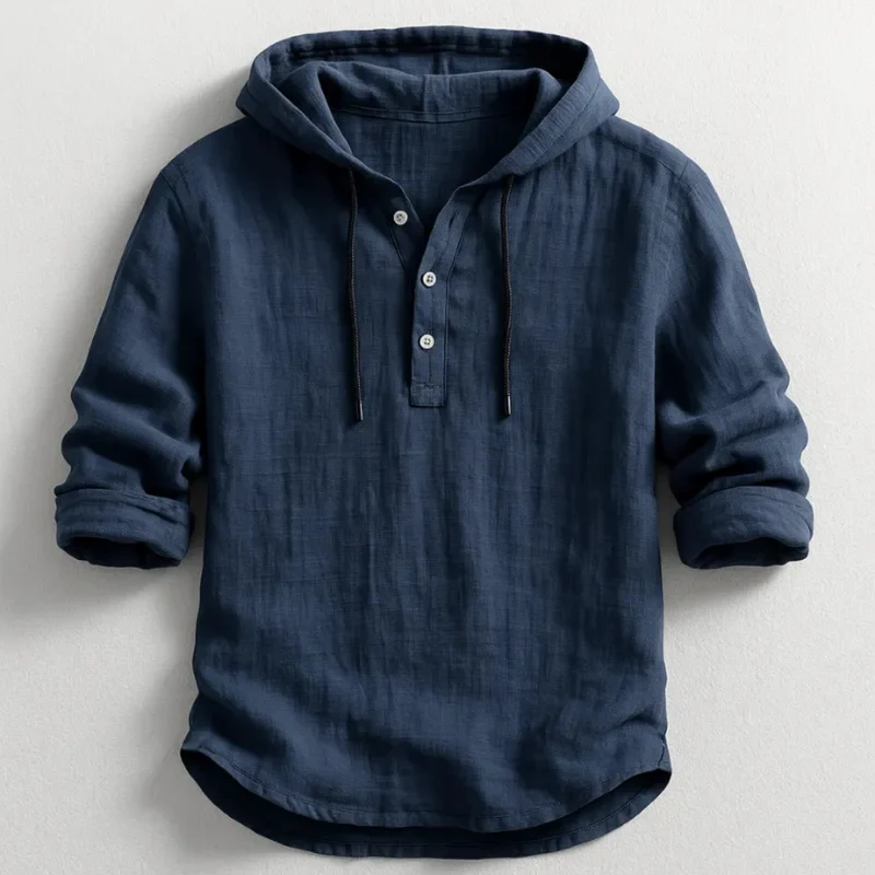 Chemise en coton avec capuche