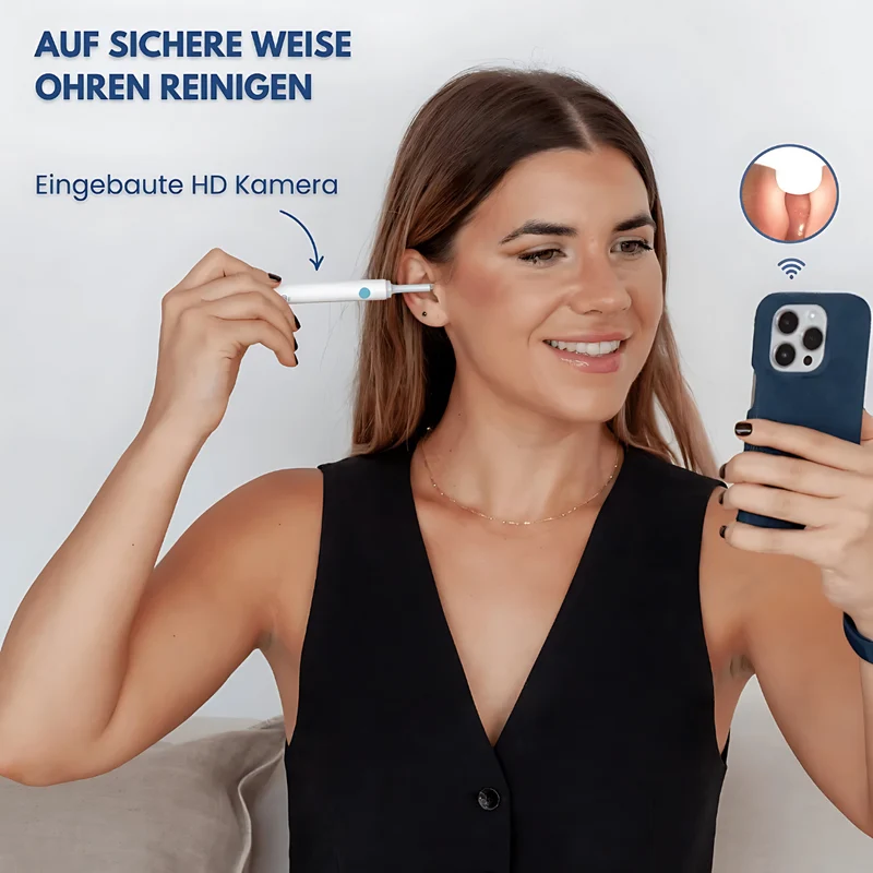 Nettoyeur d’oreille intelligent avec caméra HD