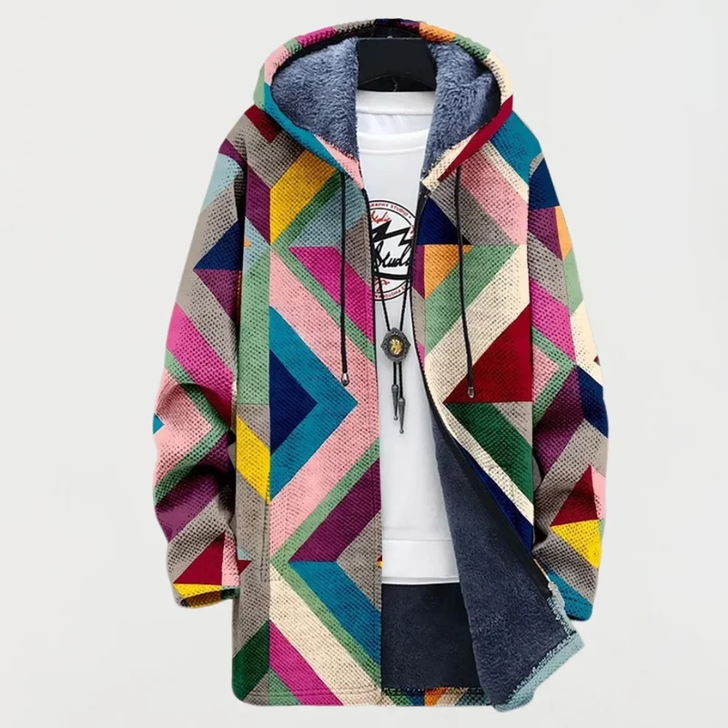 Veste longue bohème patchwork
