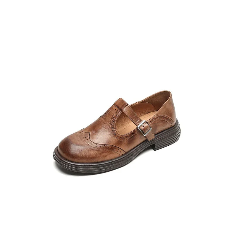 Chaussure élégante en cuir pour femme