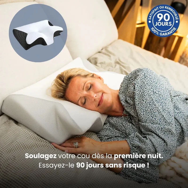 Oreiller ergonomique à mémoire de forme