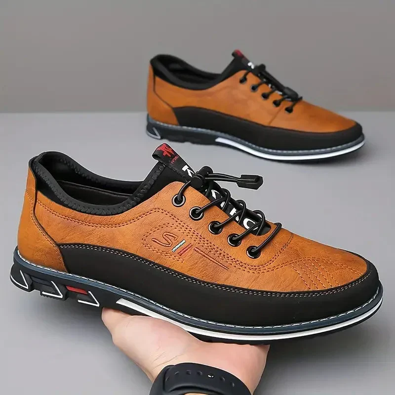 Sneaker confort en cuir pour homme