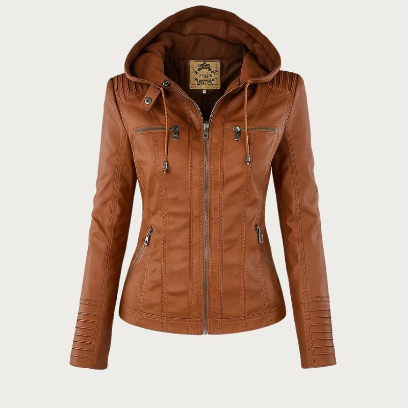 Veste en cuir robuste et élégante