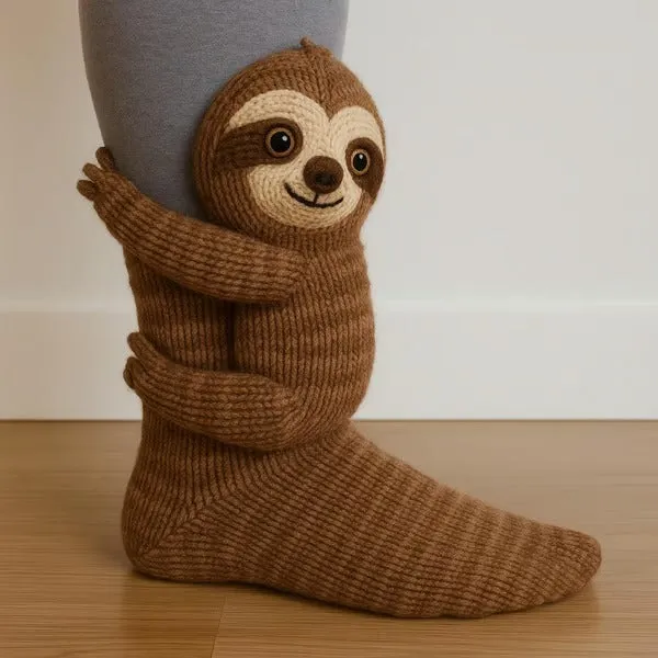 Chaussettes peluche animaux