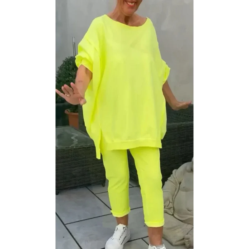 Ensemble loungewear femme – Pull & pantalon raccourci