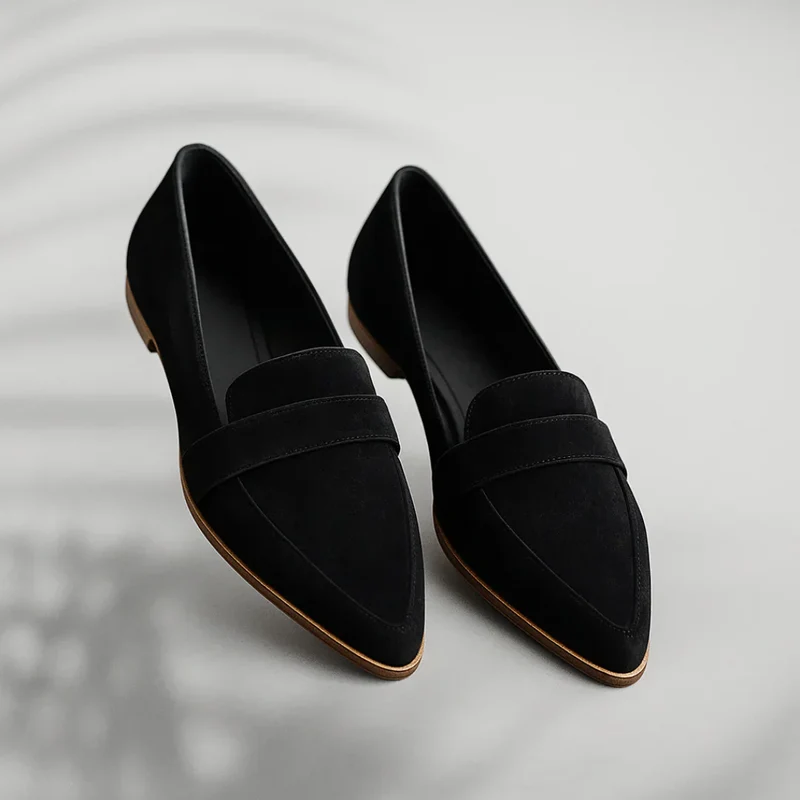 Mocassins ergonomiques en cuir pour femme