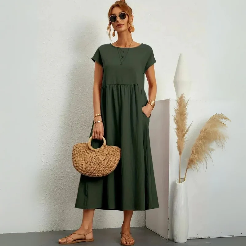 Robe d’été légère en coton fluide