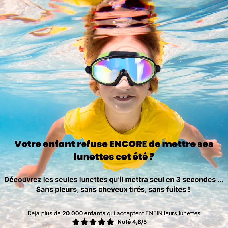 Lunettes de plongée enfants étanches