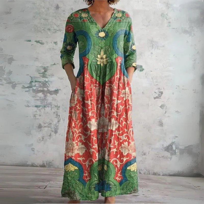 Robe longue bohème femme