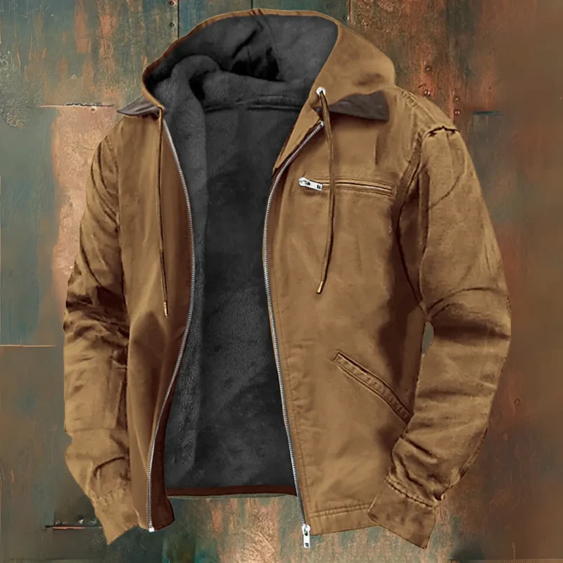 Veste d'hiver matelassée avec capuche