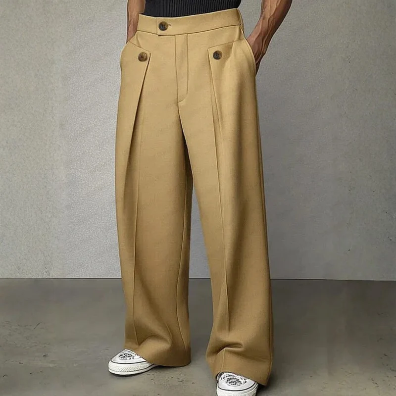 Pantalon habillé à pinces pour homme