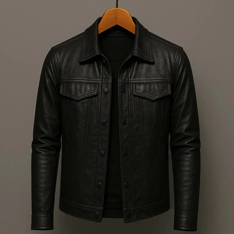 Veste en cuir premium pour homme