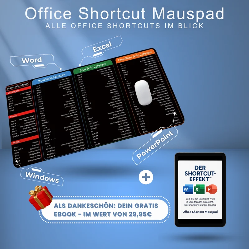 Tapis de souris Office Shortcut