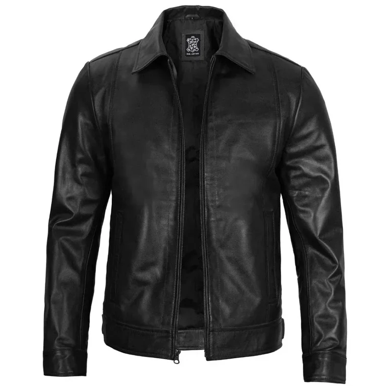 Veste en cuir pour homme