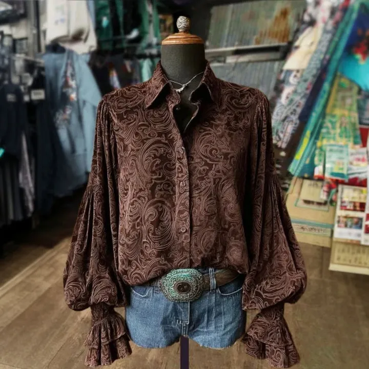 Blouse rétro femme