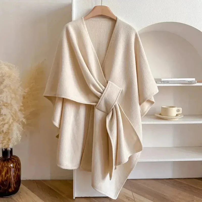 Cape poncho longue femme