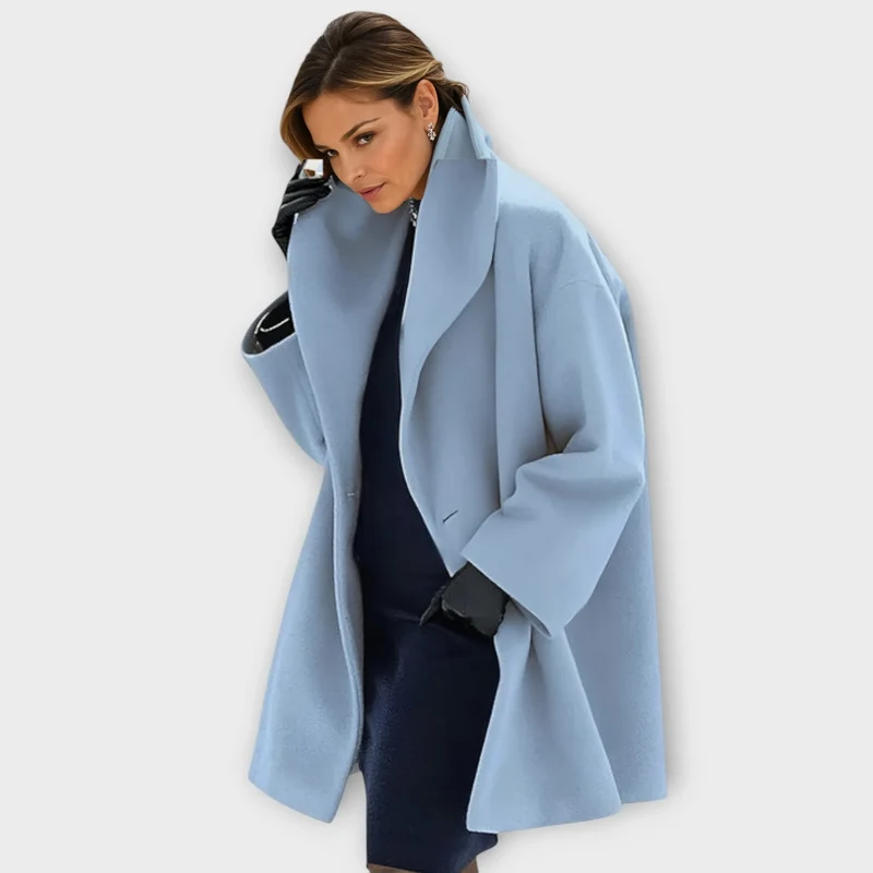 Élégant manteau en laine
