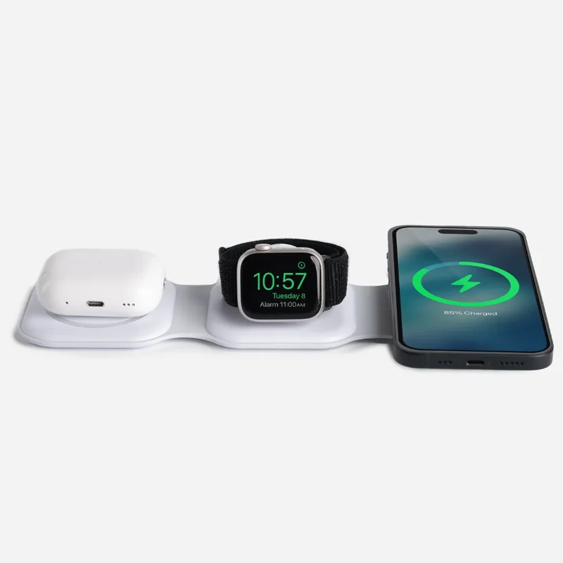 Chargeur sans fil 3-en-1 pour smartphone