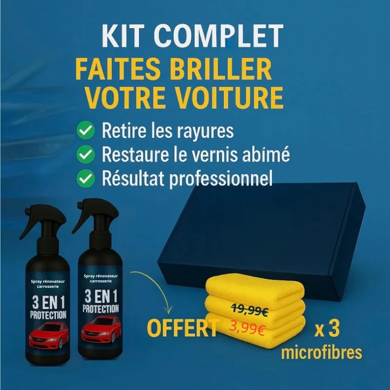 Spray rénovateur carrosserie