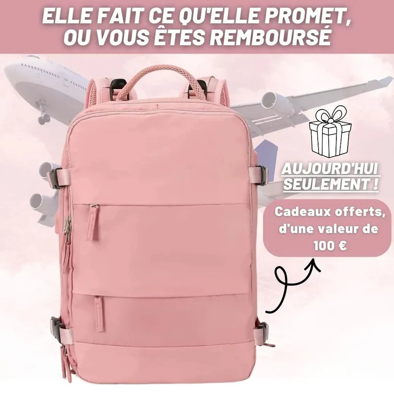 Sac à dos de voyage extensible pour femmes actives