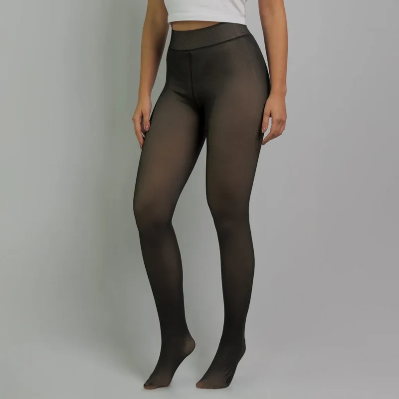 Collant thermique aspect transparent