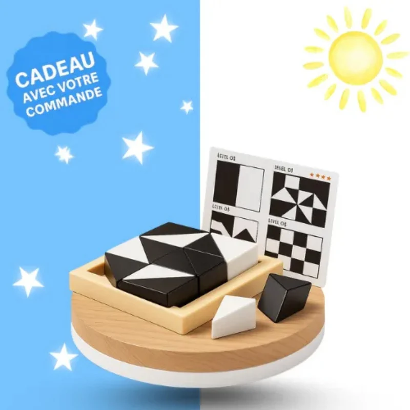 Mini puzzle éducatif en bois