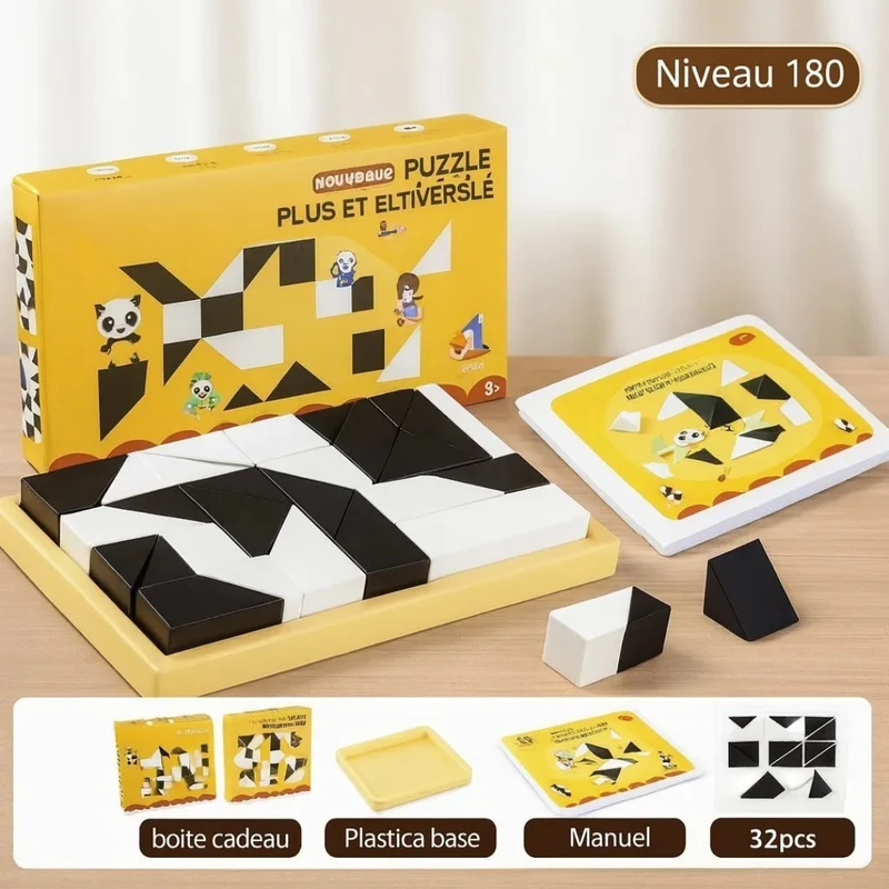 Mini puzzle éducatif en bois