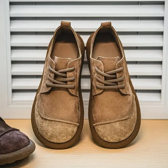 Chaussures ergonomiques en cuir homme confortables