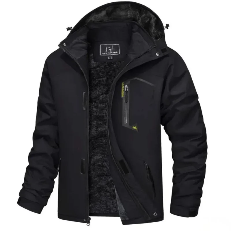 Parka d'hiver chaude doublée polaire